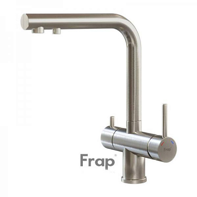 Смеситель для кухни со встроенным фильтром (краном) под питьевую воду Frap FX43752-5