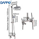 Душевая стойка со смесителем Gappo G2499-30
