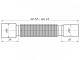 Гофра для сифона  АНИ К435 40/50 (дл. 375мм) (200шт)