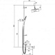 Душевая стойка со смесителем Frap F2467-6