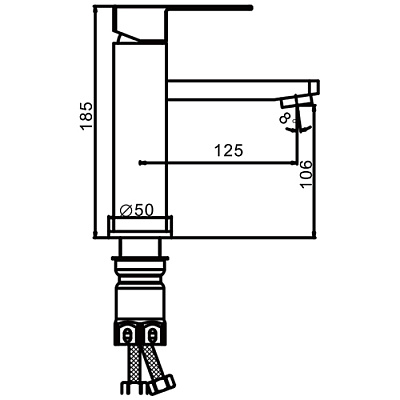 Смеситель для раковины Frap F10802