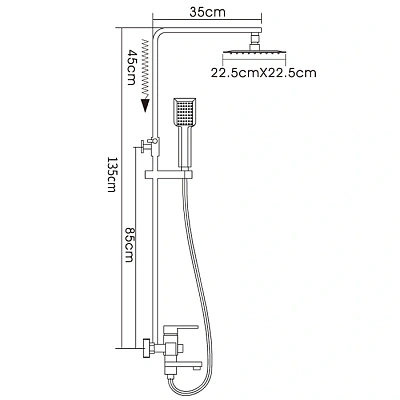 Душевая стойка Frap F2420