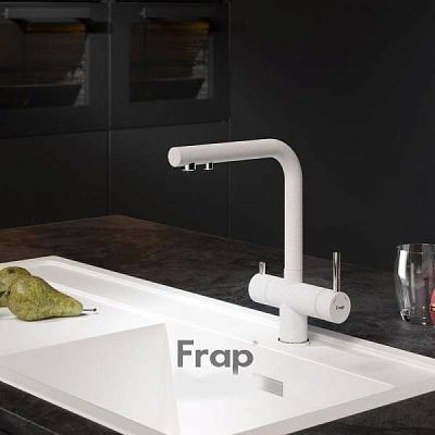 Смеситель для кухни со встроенным фильтром (краном) под питьевую воду Frap FX43752-8