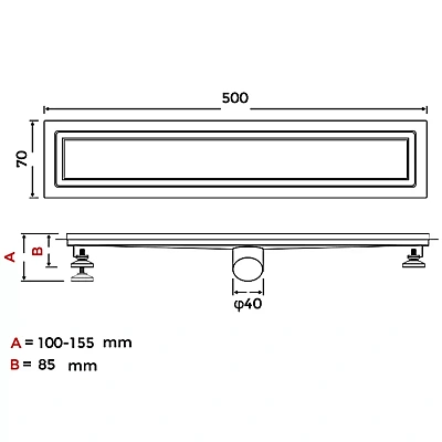 Душевой трап Gappo G85007-4