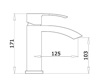 Смеситель для раковины Ganzer Leon GZ29011 (25012)