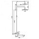 Душевая стойка со смесителем Frap F24801-6