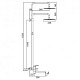 Душевая стойка со смесителем Frap F24801-6